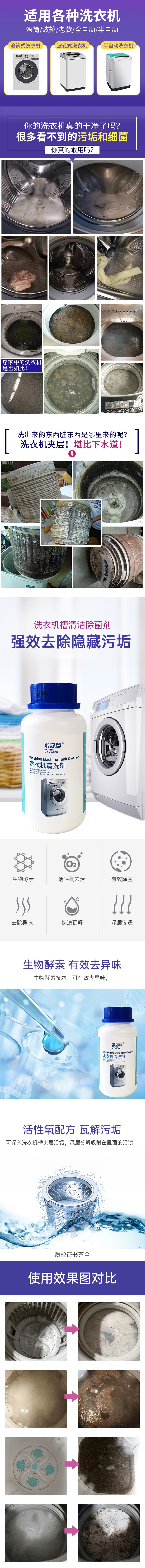 水总管:洗衣机清洗剂